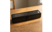 Hard Case with Display Lid Shielded Instrument Storage Box Sturdy Tool Organizer for Collectors