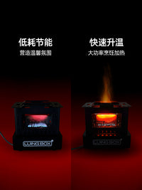 观火炉户外野露营帐篷不锈钢便携折叠式围炉煮茶烧水取暖家用小型