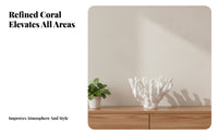 Coastal Style Coral Sculpture Branching Design Resin Coral Sculpture