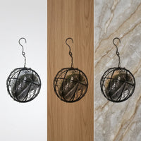 Wire Mesh Nesting Globe Rust-Resistant Bird Nester with Hanging Chain Spherical