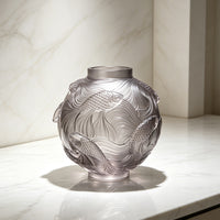 New Chinese Style Round Transparent Fish Vase Decorative