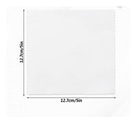 100 Pieces 5 Inch Fabrics Squares DIY Beginners Sewing Pre-Cut Quilting Textile Blocks Soft Material White Applique Squares for Quilters, Crafters