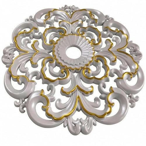 Round Ceiling Medallion Ornate Room Decor Lightweight