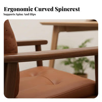 High-Back Padded Chair Wide Seat Office Furniture Scratch-Resistant Upholstery