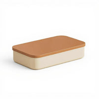 Rectangular Storage Box with Lid, Plastic Organizer Bin