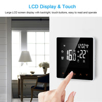 Tuya WiFi Smart Thermostat for Water/Electric Floor Heating and Wall-Hung Boiler with APP and Voice Control, LCD Panel