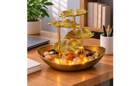 Tiered Leaf Fountain Compact Home Decor Decorative
