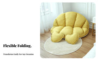 Oversized Lazy Sofa Foldable Design Round Reshapeable Lounger Space-Saving Deep Seat for College Students, Homeowners, Apartment