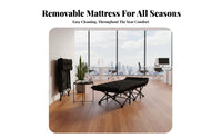 Foldable Design Office Rest Bed Quick Unfold Single Folding Cot Space-Saving Collapsible Sleeping Bed No Assembly Required for Caregivers, Guests, Campers, Hospital
