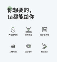 跨境USB加湿迷你小空调扇桌面水冷风扇宿舍移动电风扇制冷冷风机