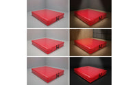 Folding Exercise Mat with Handles Impact Absorbing Foldable Gymnastics Mat Wipe-Clean for Gymnasts, Tumbling Practice