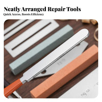 High-Precision Fret Dressing and Polishing Kit Professional Grade Fret Leveling Kit Precise for Luthiers, Repair Shop, Workshop, Home Studio