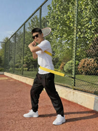 Golf Swing Practice Trainer Rotation Training Band with Ground Push and Waist Turn Resistance Rope