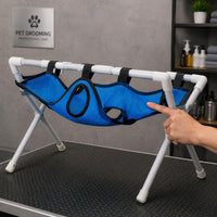 Pet Grooming Cradle Cylindrical Metal Nail Trimming Cradle Stable Hanging