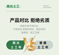 土工布园艺花箱内衬隔土垫底布大棚保温棉路面养护毯保湿滤渗透水 国标白色【双重加厚300克】1m宽*5m长 送6枚地钉