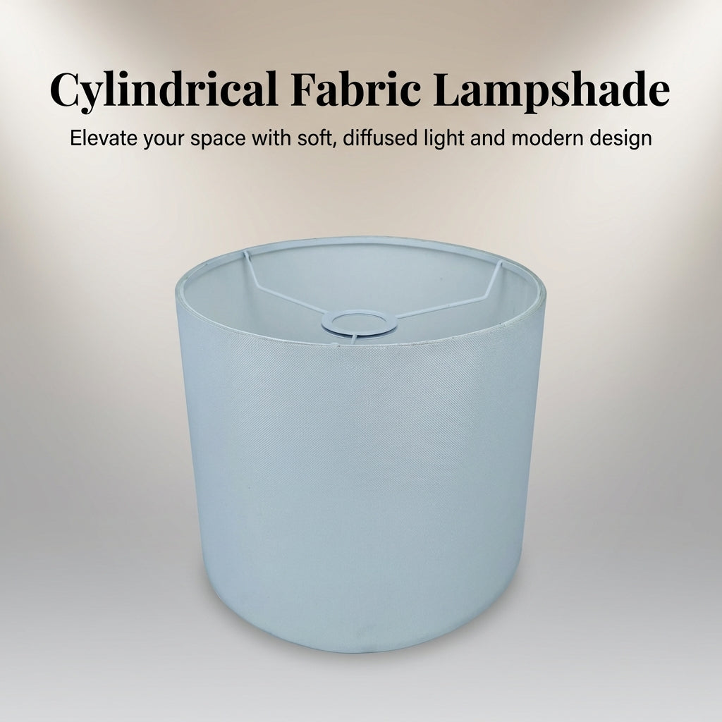 Lampshades for Ceiling Lights and Table Lamps with Textile Construction, Cylindrical Drum Lampshade for Living Room Decor
