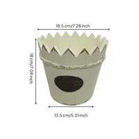 Rustic Wooden Planter Decorative Rustic Wood Planter Sturdy for Balcony, Patio