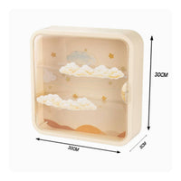 Figurine Display Case Transparent Wall-Mounted Display Case Dustproof