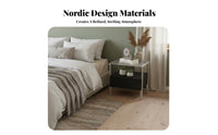 Single-Drawer Nightstand Modern design & aesthetic Bedside Cabinet Narrow dimension for Bedroom