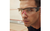 Squash Goggles Curved-Lens Squash Eyewear Clear Guarding Goggles for Athletes, Sports Training
