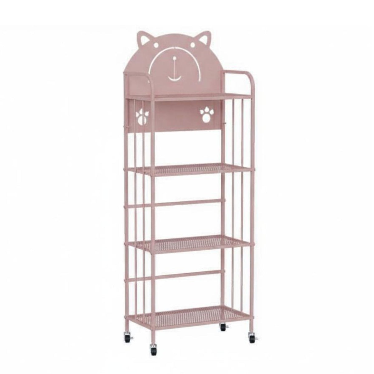 animalthe bear designed Rolling Rack Movable with casters Utility Cart Easy to Assemble