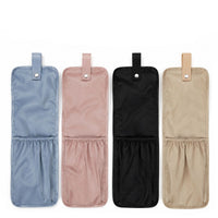 Pink Heat-Resistant Storage Bag for Curling Irons and Hair Dryers, Portable with Hanging Rope