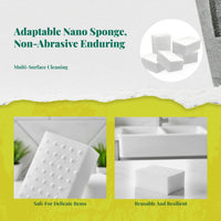 Nano Cleaning Sponge, Space-Saving Multi-Purpose Scrubber