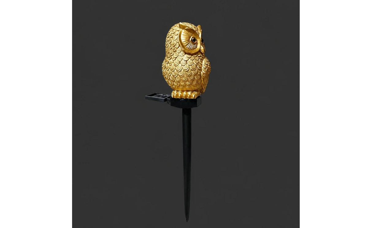 Garden Stake Light with Sunlight Collector Animal Owl Garden Stake Lamp Decorative Owl Ornament for Gardeners, Homeowners, Flower Bed, Lawn