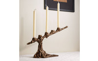 Tree Sculptural Candelabra Holder Antique Candelabra Timeless Candle Holder for Mantel