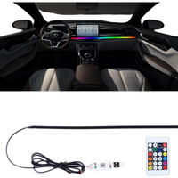USB RGB LED car light strip, sound-activated
