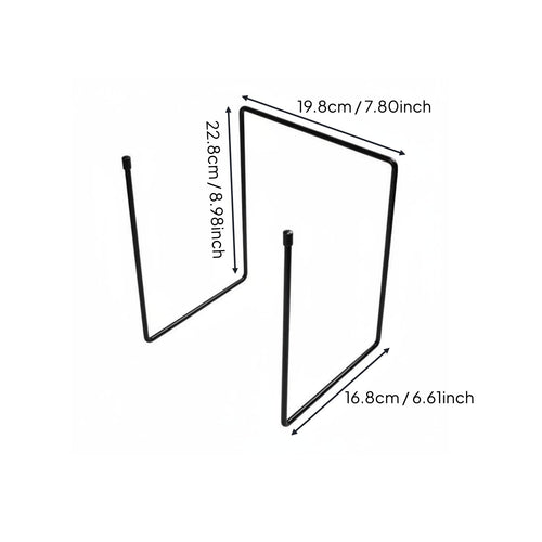 Iron Display Holder Multi-Purpose Metal Frame Stand Polished Edges