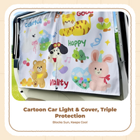 Car sun & cover screen, Solar Protector, magnetized Attachment, Privacy, Universal Fit, Side pane sun shield for infant, Kids, animals
