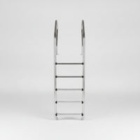 5-Step Pool Ladder Stainless Steel Pool Ladder with Double Handrails Heavy Duty for Homeowners