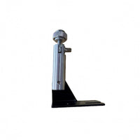 Slotted Base Kick Drum Mic Mount Side Tightening Screw Drum Audio Capture Device Mount Metal Mic Mounting Bracket Knurled