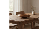 Fruit Bowl with Wide Open Center Bronze-Finish for Sideboard