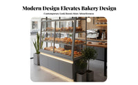 Bakery Display Cabinet Easy to Clean Pastry Display Case High Visibility Commercial Furniture for Cafe Owners, Shopkeepers, Dessert Shop, Supermarket