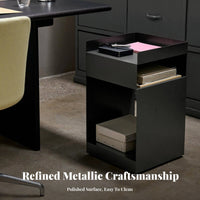 Rotating Compartment Trolley Nordic design Nightstand Mobile Design for Students