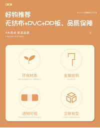 家用门后收纳挂袋透明可视多功能包包收纳袋分层储物挂袋收纳神器.