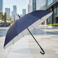 Long Handle Double-Person Umbrella Oversized Umbrella with 10 Ribs Windproof Large for Commuters