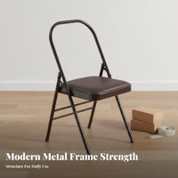 Foldable Folding Exercise Chair Heavy-Duty Exercise Inversion Stool Sturdy Construction Folding Exercise Chair Stable for Beginners, Seniors, Home Use, Office