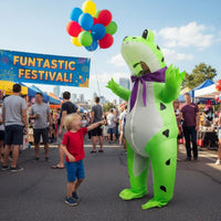 Inflatable Frog Costume Easy to Wear Amusing Amphibian Inflatable Outfit Waterproof Novelty Clothing for Adults, Halloween