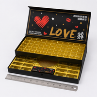 Red Double Layer Cardboard Gift Box with Lid 39x19x9cm for Presents