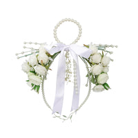 Wedding Bouquet with Pearl Handle Romantic Flowers Elegant for Brides
