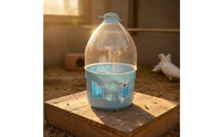 Fowl Waterer Easy-to-Fill Fowl Drinker Weight-Operated-Fed Bird Water Dispenser for Pigeons, Small Farm Owners, Coops, Lofts