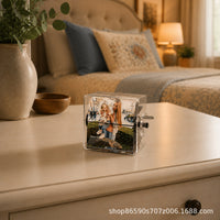 Transparent Acrylic Photo Machine Hand-Cranked Album for Gifts