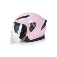 Half-Style Motorcycle Helmet Glossy Motorcycle Helmet with Face Visor Streamlined Detachable Liner for Commuters