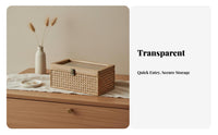 Woven Decorative Box Bohemian Design Household Storage Multipurpose for Desktop