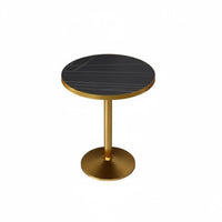 3-Piece Round Table and Chair Set Light Luxury Design 3-Piece Breakfast Nook Set