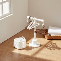 Miniature Clothes Rack Set Simulation Model for Miniature Scene