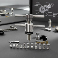 Precision Fit Hub Bearing Puller Expanding Collet Design Wheel Hub Bearing Puller Easy to Use Metal Body for Bike Mechanics, Cyclists, Workshop, Garage
